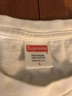 T shirt supreme Cyber Supreme Or F Off taille Grand Ss17 blanc