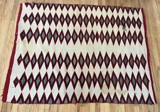 Vintage Handmade Southwestern Native American Wool Hanging Rug