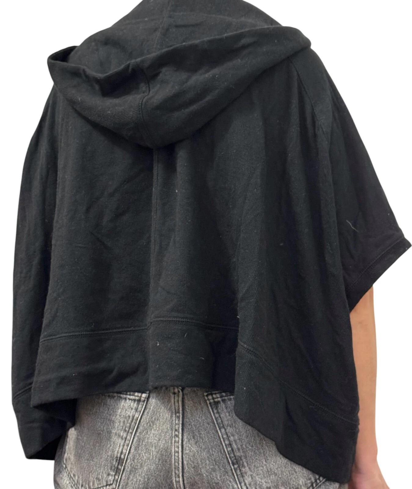 Alexander Wang Top nero con cappuccio taglia XS