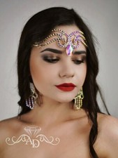 Dance hair piece, dance hair accessories, rhinestone hairpiece, dance hairpiece