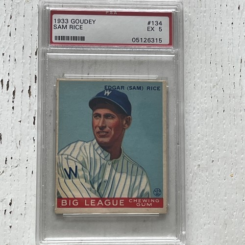 1933 Sam Rice #134