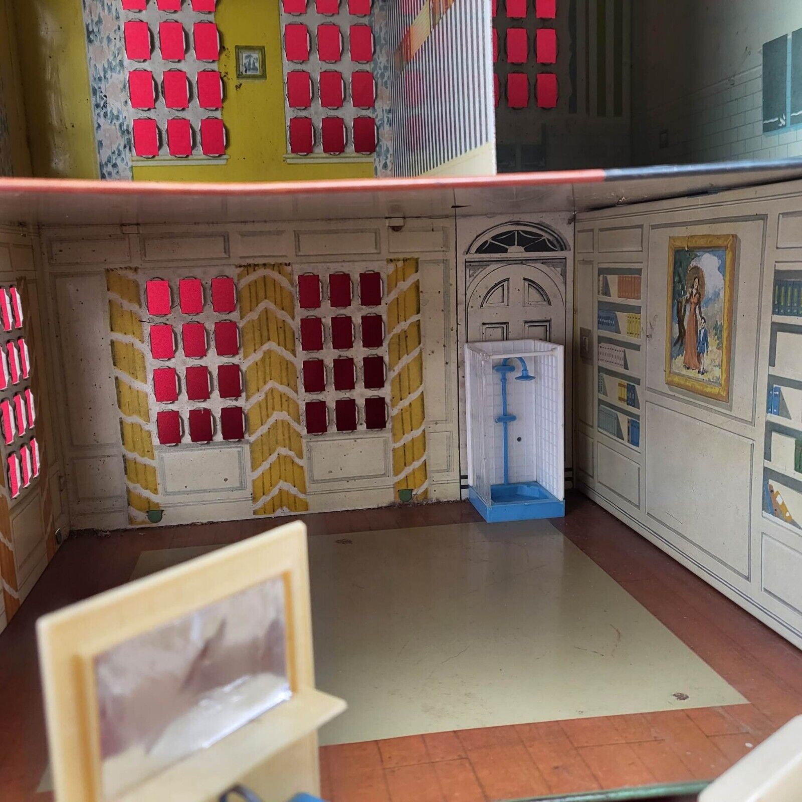 My Vintage Colonial Playsteel Dollhouse from the 1940s - Hooked on Houses