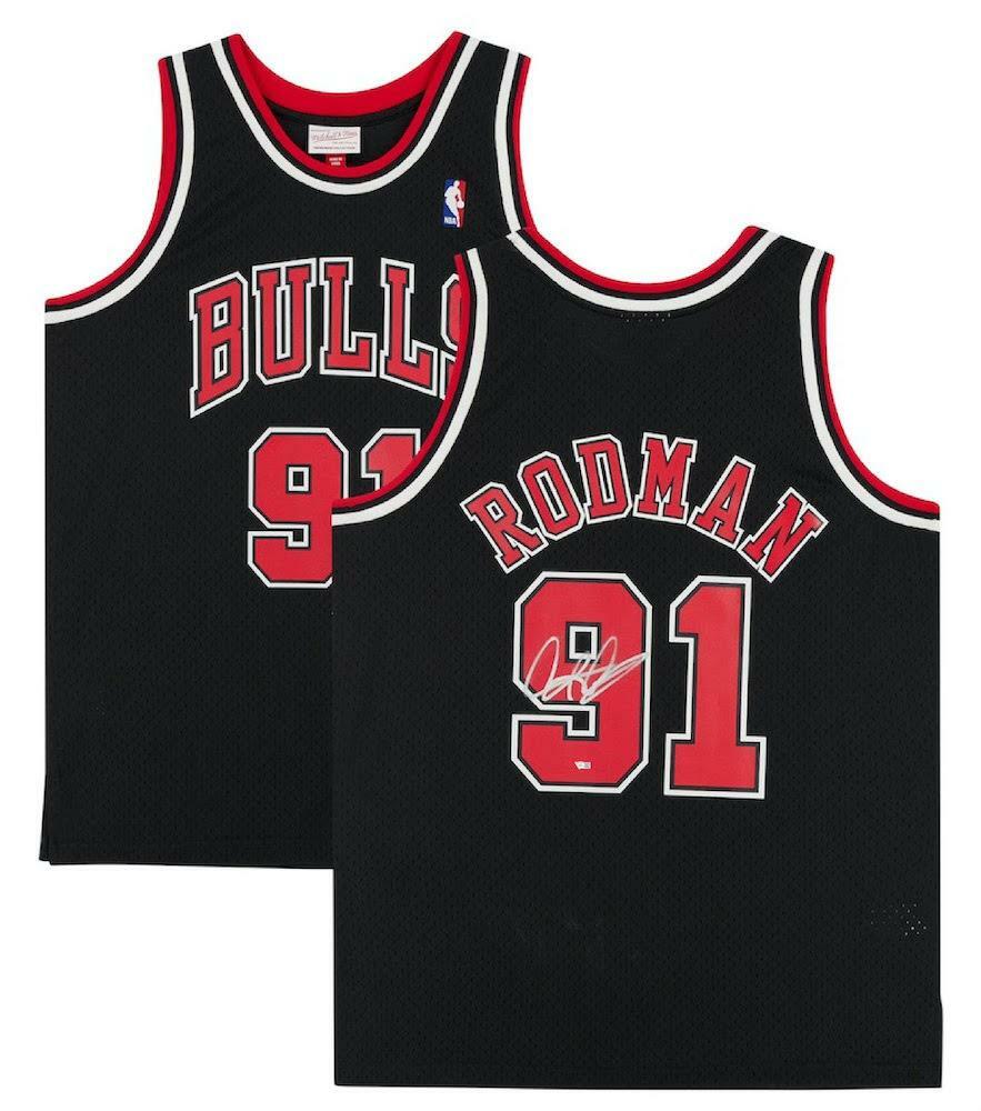 Chicago Bulls Jersey Dennis Rodman Chicago Bulls Pinstripe Jersey