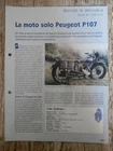 LA MOTO SOLO PEUGEOT P107 / motorcycle data sheet