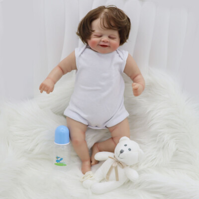 19in Reborn Baby Dolls Handmade 3D Skin Real Doll Newborn Sleeping Girl Gift Toy