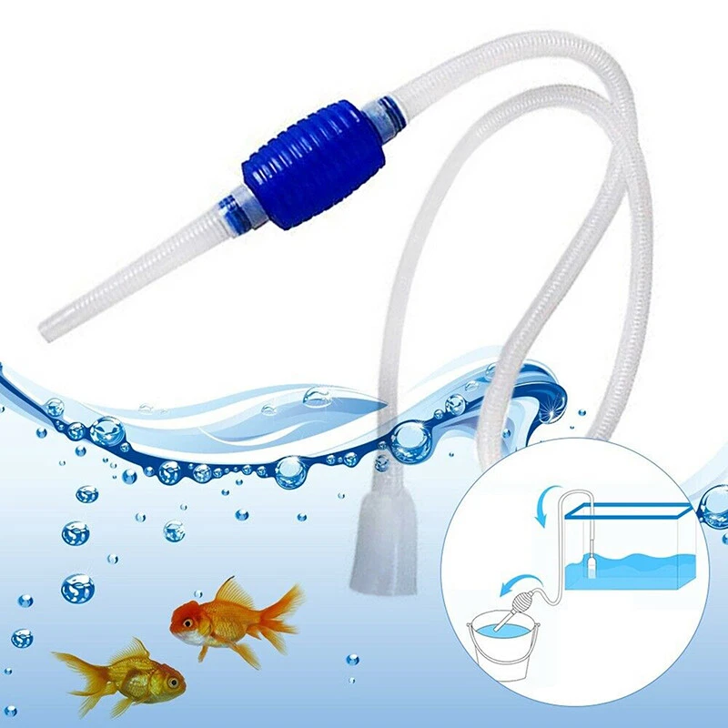 Aquarium Siphon Gravel Cleaner Flow Control Fish Tank Vacuum Change Water  Pump