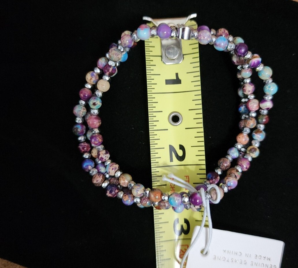 Iris & Lily London Genuine Gemstone 3 Layers Bracelet eBay