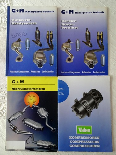 4 Kataloge G+M Katalysator Technik + Valeo Kompressoren