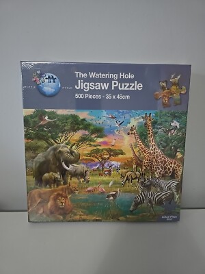 Puzzle World Die Wasserstelle Puzzle - 500 Teile Brandneu