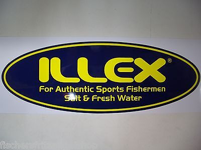 Illex Aufkleber Lure Crossing 9x9cm Fanaufkleber Sticker Fansticker schwarz-gelb