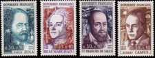 France #YT1511-Mi1514 MH 1967 Famous People [B404-B407]