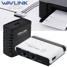 Wavlink LPR Printer Server MFT Print 10/100Mbps Ethernet Printer Adapter Wireles