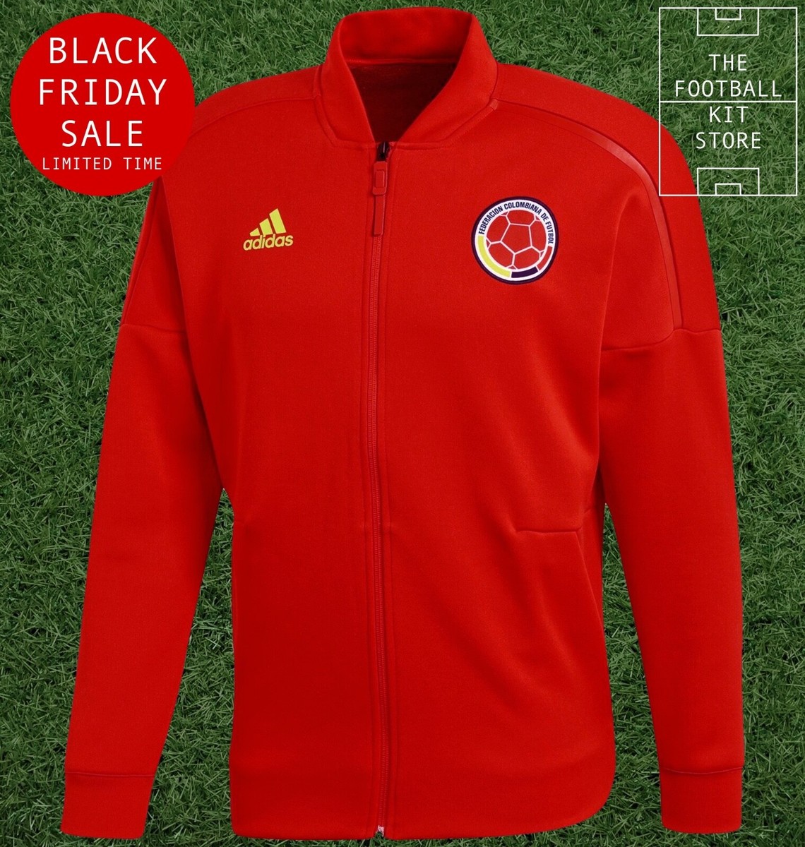 adidas Colombia ZNE Jacket Mens Football Track Top Black