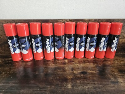 Gillette Men's Foamy Regular Shave Cream - 2oz Lot Of 10
