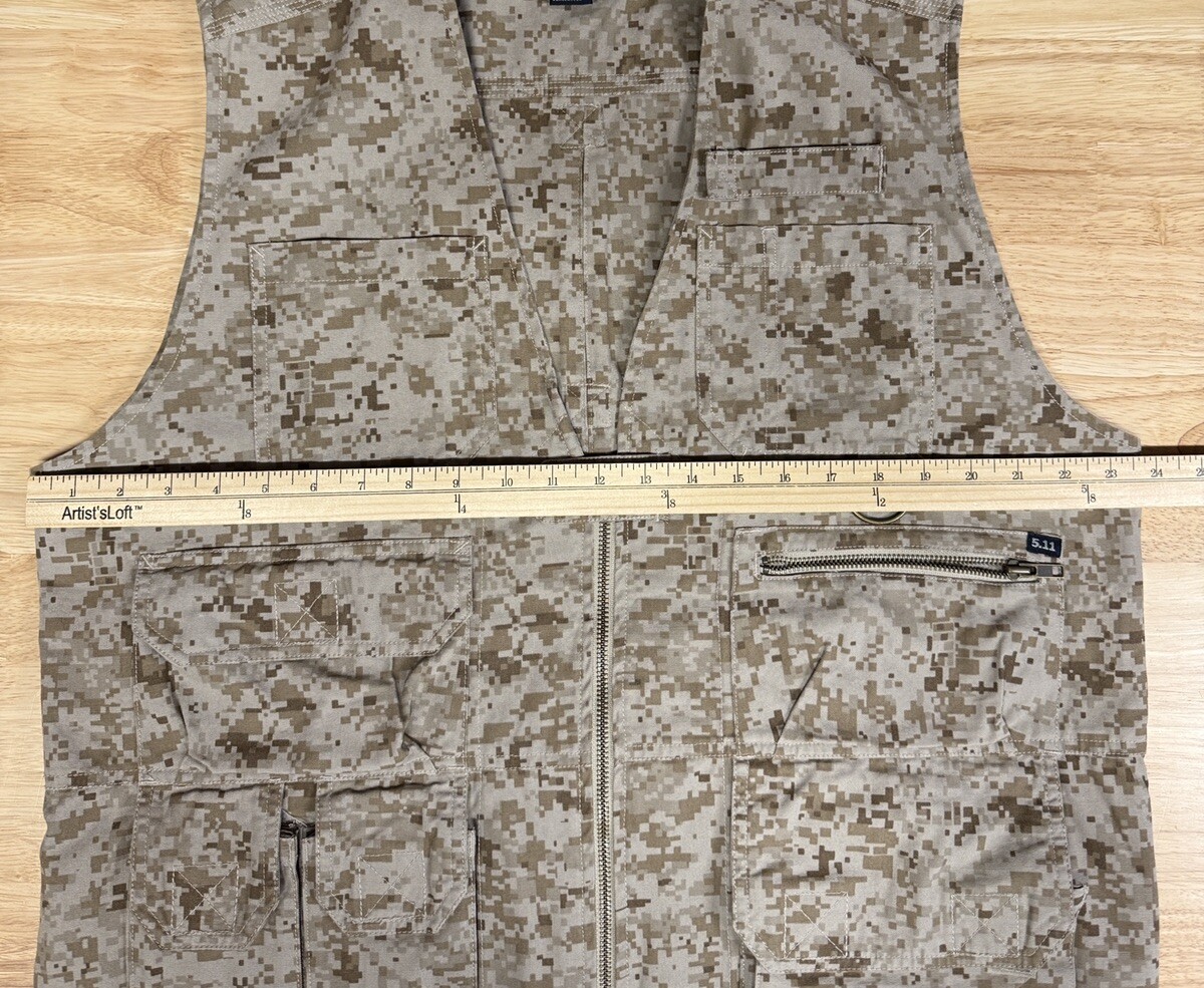 5.11 TACTICAL SERIES/USEDハンティングベスト 5.11 Tactical Series Camo Vest Men's Large Combat Shooting