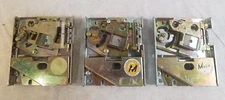 Lot of 3 Coin Mech Inc. Model Unknown Arcade COIN MECHS - Very Good