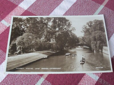 Vintage Valentinstag Postkarte Garret Hostel Lane Bridge, Cambridge 220734