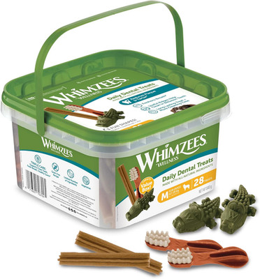 WHIMZEES Gemischte Vielfaltsbox M, 28 Stück   Größe M, Kaustangen Für Mittelgroß