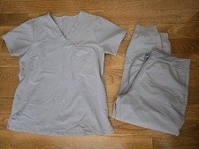 Mandala Scrubs Ube SET One Pocket Top and High Waisted Joggers Size Med/Med Pt