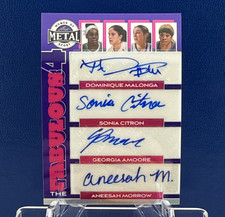 2025 Leaf Metal Women of Sport Quad Auto Malonga Citron Amoore Morrow /4