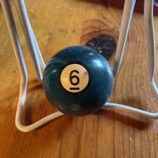 Vintage Replacement Pool Ball Billiards 6 Billiard Ball 2 1/4" Diameter