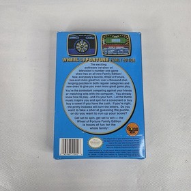Wheel Of Fortune Family Edition (1990 Nintendo NES) CIB w/ Inserts - Tested