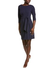 Tahari Asl Tie Waist Mini Dress Women's