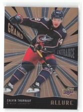2020 Upper Deck Allure Calvin Thurkauf Grand Entrance #GE-7 RC Blue Jackets
