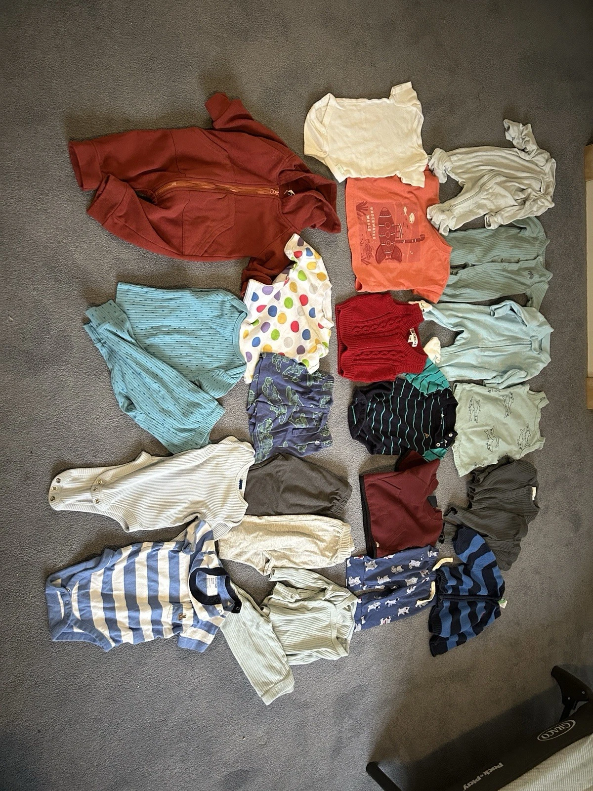 Lot Of 24 Baby Boy 0-6 Month Clothes