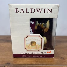 BALDWIN Knob Solid Brass New Premium Bed Bath Entry No Hardware KNOBS ONLY NOB