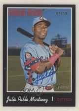 2019 Heritage Minor League Edition Black 2/50 Julio Pablo Martinez Auto n1u