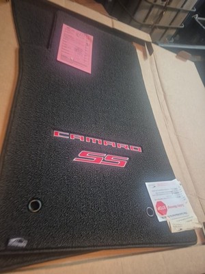 Lloyd Mats 2010-15 Front Black Floor Mats Red Camero Ss Logo