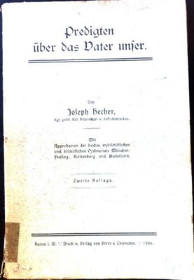 Predigten über das Vater unser: ein Cyklus Predigten für alle Sonn- und  1858882