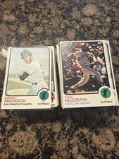 1973 Topps Baseball Card Lot Of 140 Mostly Commons  Minor Stars Vintage