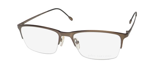 NEU JOHN VARVATOS V154 BRILLE 54-17-145 RECHTECKIG BRAUN TITAN BRAUN JAPAN - Bild 1 von 8