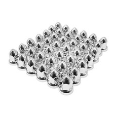 60 PCs 33mm Lug Nut Covers with Flange, Push-On Chrome Lug Nut Covers,