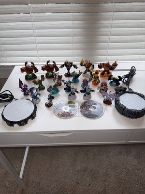 Lot of 21 Skylanders Figures Plus Base