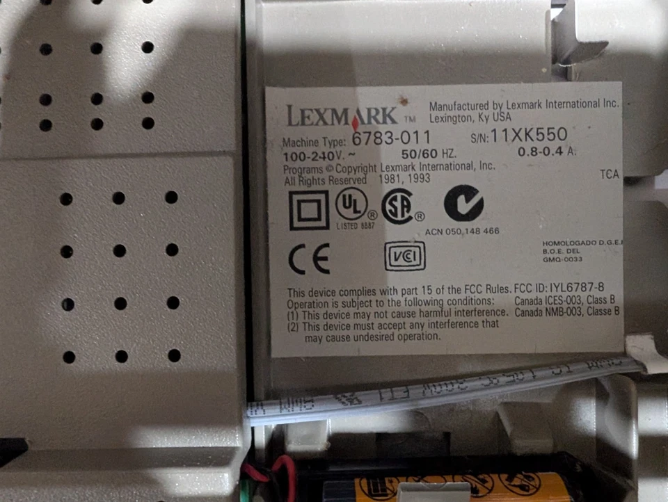 Vintage IBM Wheelwriter 1500 Lexmark Type 6783-011 Electronic Typewriter NICE - Image 4 of 4