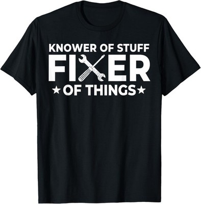 Knower of Stuff Fixer of Things Vintage Father's Day 2026 T-Shirt