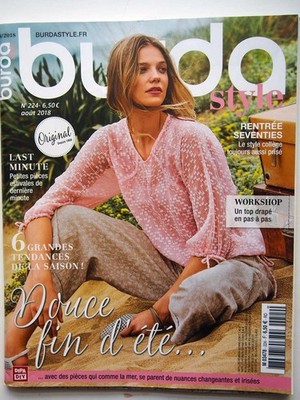 Burda 08/2018 (August), vacation wear & more, in French