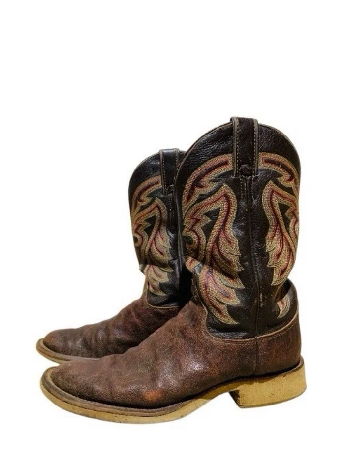 Botas de trabajo Justin #5008 Techno de cuero impermeable crepé para hombre punta redonda talla 11 Foto 2 de 4