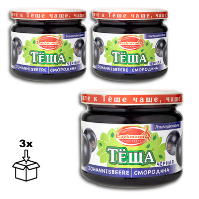 Lackmann Tjoscha Johannisbeerzubereitung - 3 x 350g