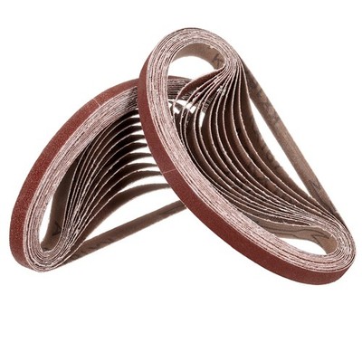 48 Pack Sanding Belts 3/8 x 13 Inch 40/80/120/150/240/400 Grits Aluminum Oxide