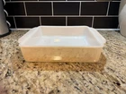 Vintage Anchor Hocking Fire King Peach Lustre Casserole Baking Dish - 8”