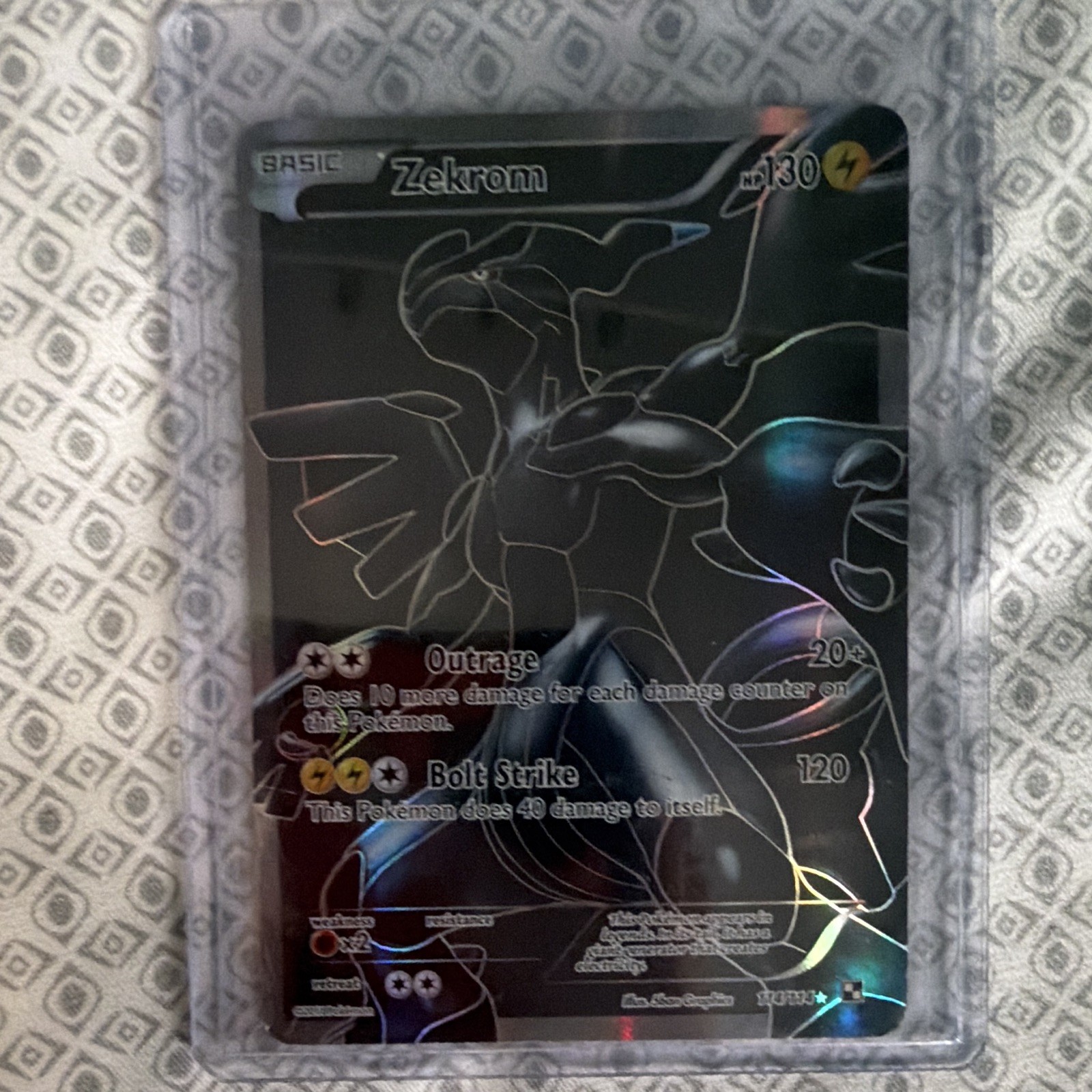 Zekrom (114 Full Art) 114/114 Black & White Holo