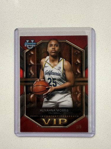 2025-26 Topps Bowman Chrome - Aliyahna Morris RED VIP / 5 - CAL