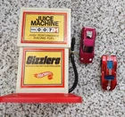 Two VTG Hot Wheels Redline Sizzlers-Revvin' Heaven' & #1 Car, W/Juice Machine!