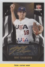 2015 Panini USA Baseball Black Gold 19/49 Mike Shawaryn #MS Auto READ 0af