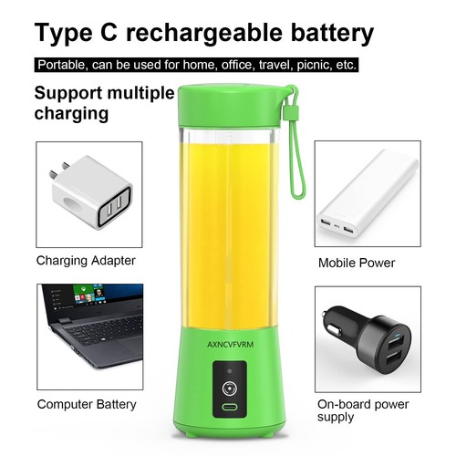 Portable Blender Juicer 4000mAh Personal High Speed Smoothie Blender USB Rech... - Picture 3 of 5