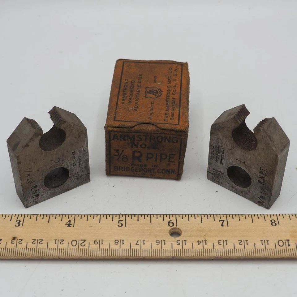 Armstrong Bros. Adjustable Dies for Pipe No.2 Size 3/8" - Image 4 of 4